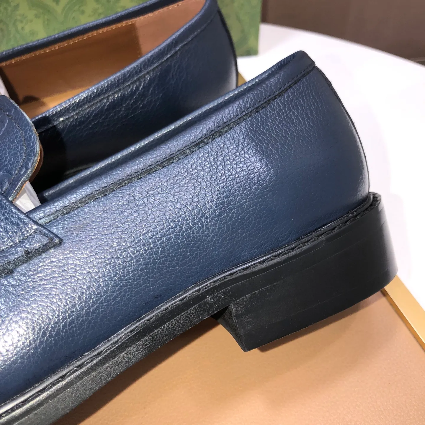 Men's men's shoes💰460💰【GUCCI】 (Niuli) new style🍀Gucci* - top version Gucci new leather shoes! It is made of imported original materials and has a comfortable first layer of cowhide lining! Original wear-resistant rubber outsole! High quality products! Code number 38-45 (45 customized)